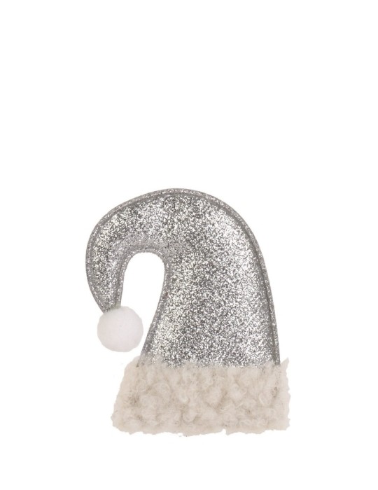 SET 2 BERRETTI BABBO ARGENTO CON ADESIVO