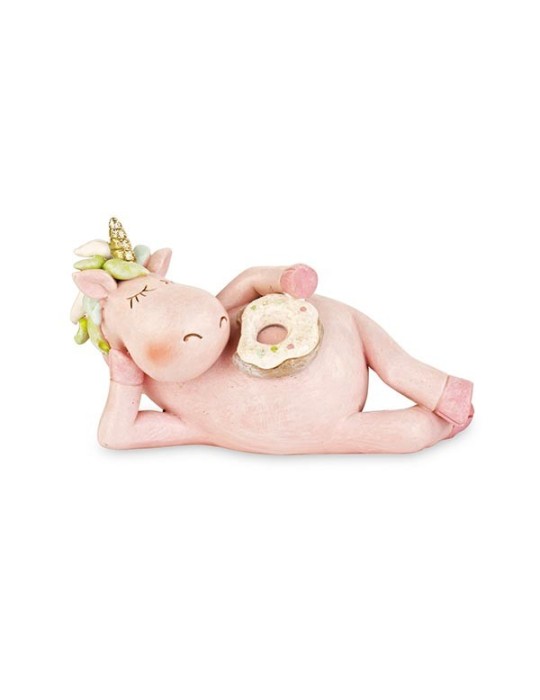 UNICORNO ROSA SDRAIATO CON DONUT