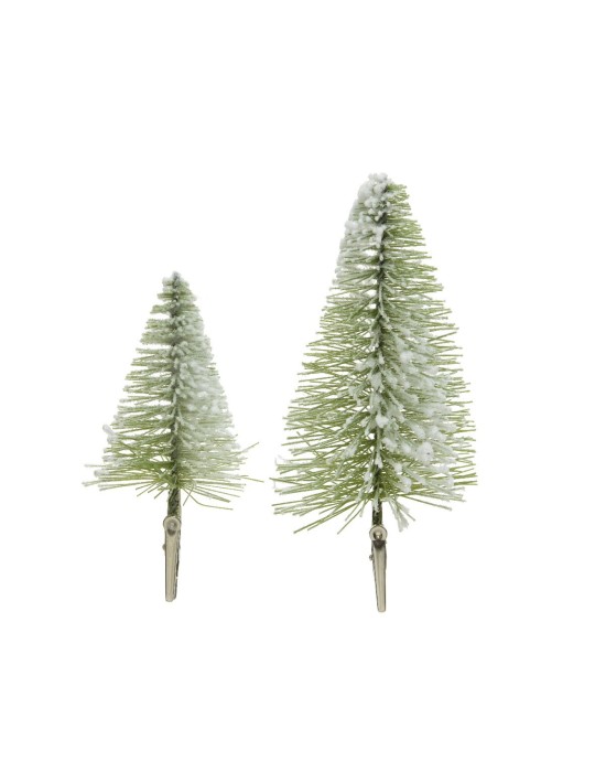 MINI ALBERO INNEVATO SU CLIP H27