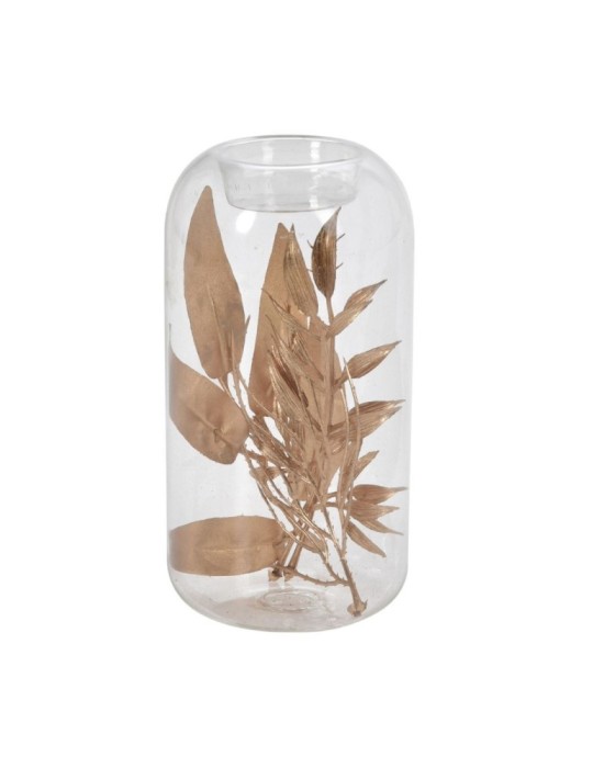 P-TEALIGHT VETRO ORO 15CM 2ASSORTITI