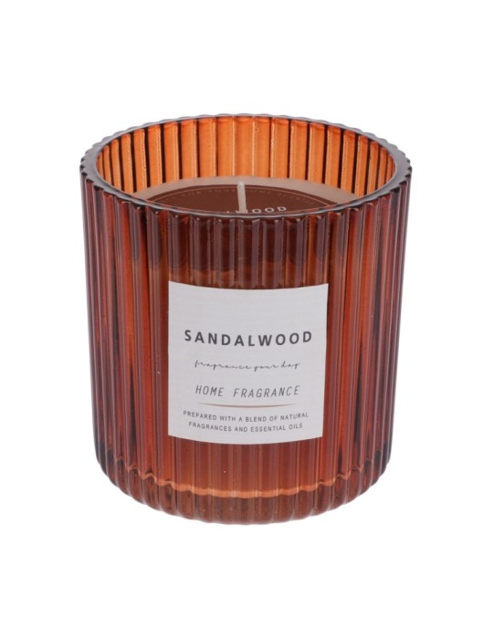 VASO VETRO CON CANDELA 9CM 3 ASSORTITE