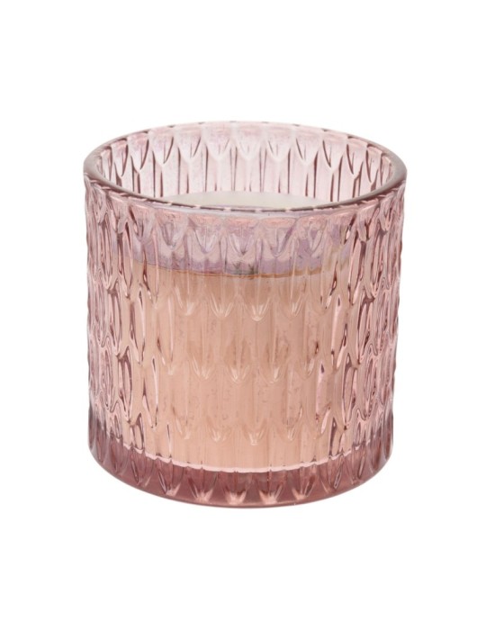 VASO VETRO CON CANDELA 10CM 3 ASSORTITE