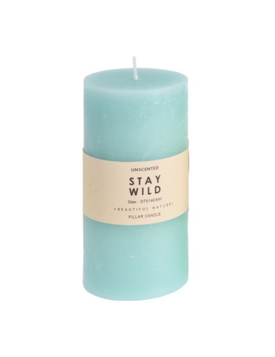 CANDELA 7X7X14CM 4 COLORI