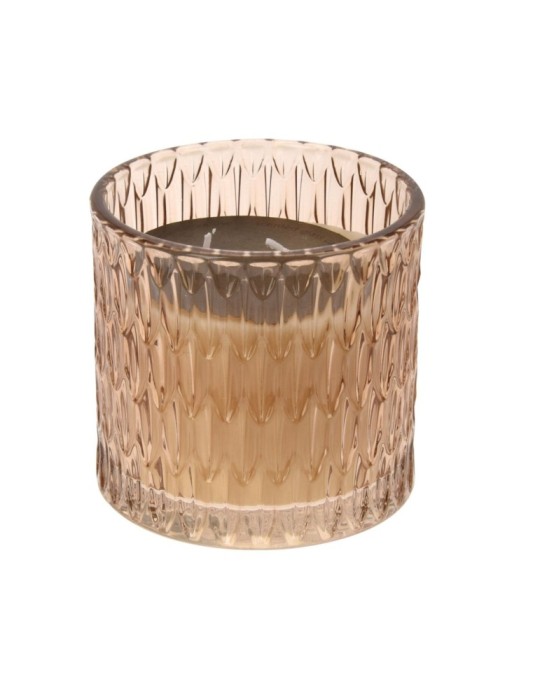 VASO VETRO CON CANDELA 10CM 3 ASSORTITE