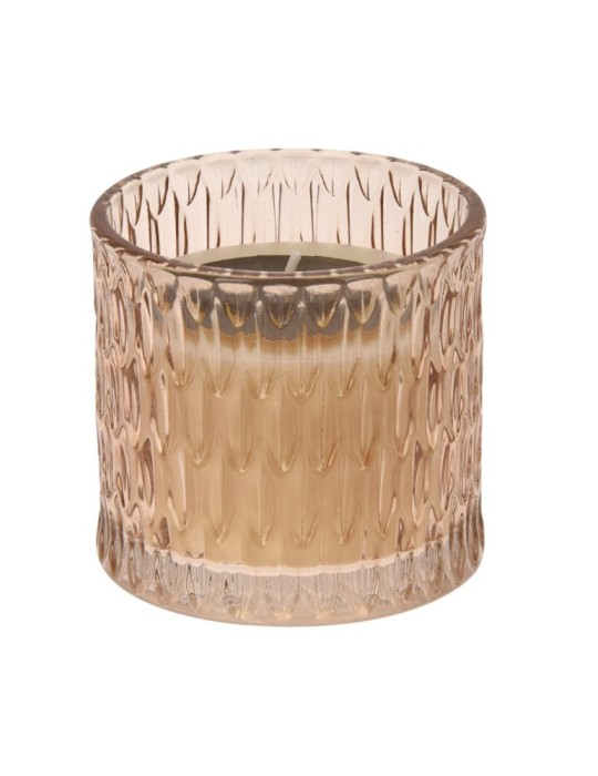 VASO VETRO CON CANDELA 8CM 3 ASSORTITE