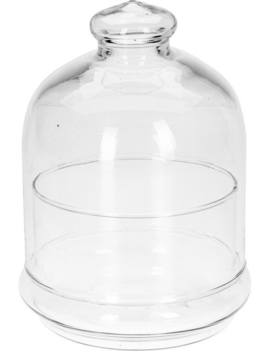 CLOCHE VETRO CON BASE 12X15