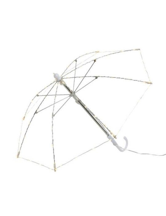 OMBRELLO CON MICRO LED WARM WHITE 80CM 156L