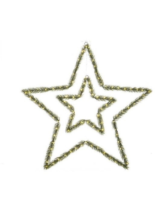 SET 2 STELLE CON LED GREEN