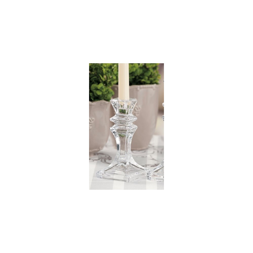 PORTA CANDELA VETRO ALEXIA