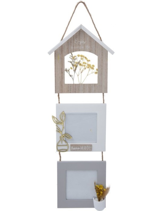 PORTA FOTO LEGNO 3 POSTI