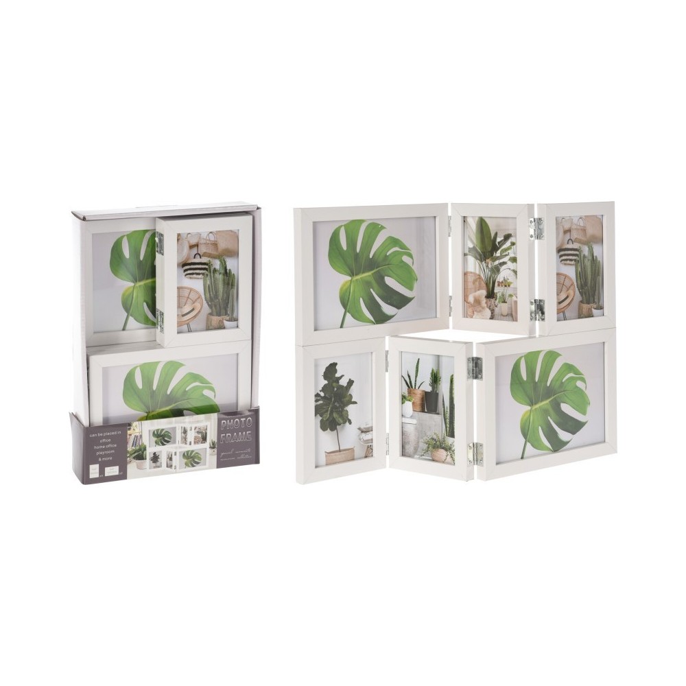 CORNICE LEGNO 6 POSTI BIANCO