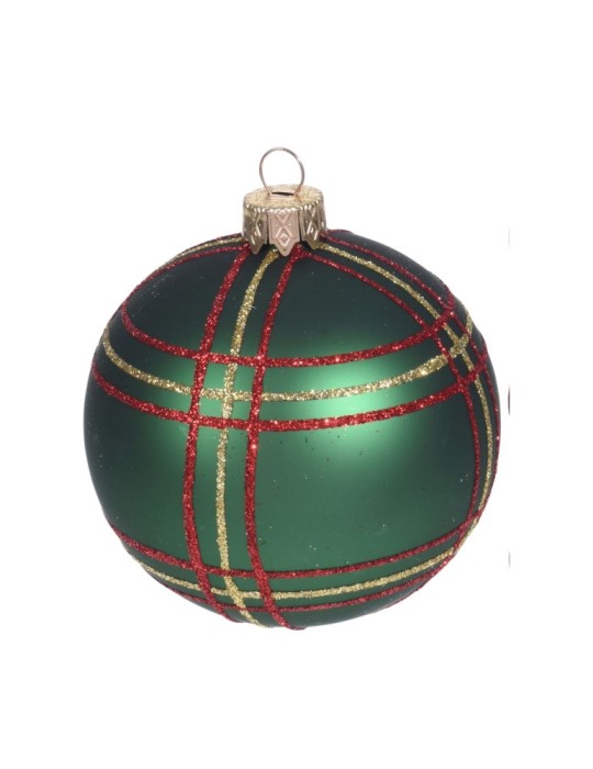 SFERA VETRO DECORAZIONE SCOZZESE 3 ASSORTITI