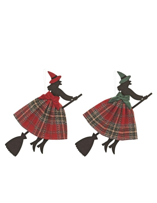 BEFANA VOLANTE ROSSO-VERDE H35 ASSORTITE