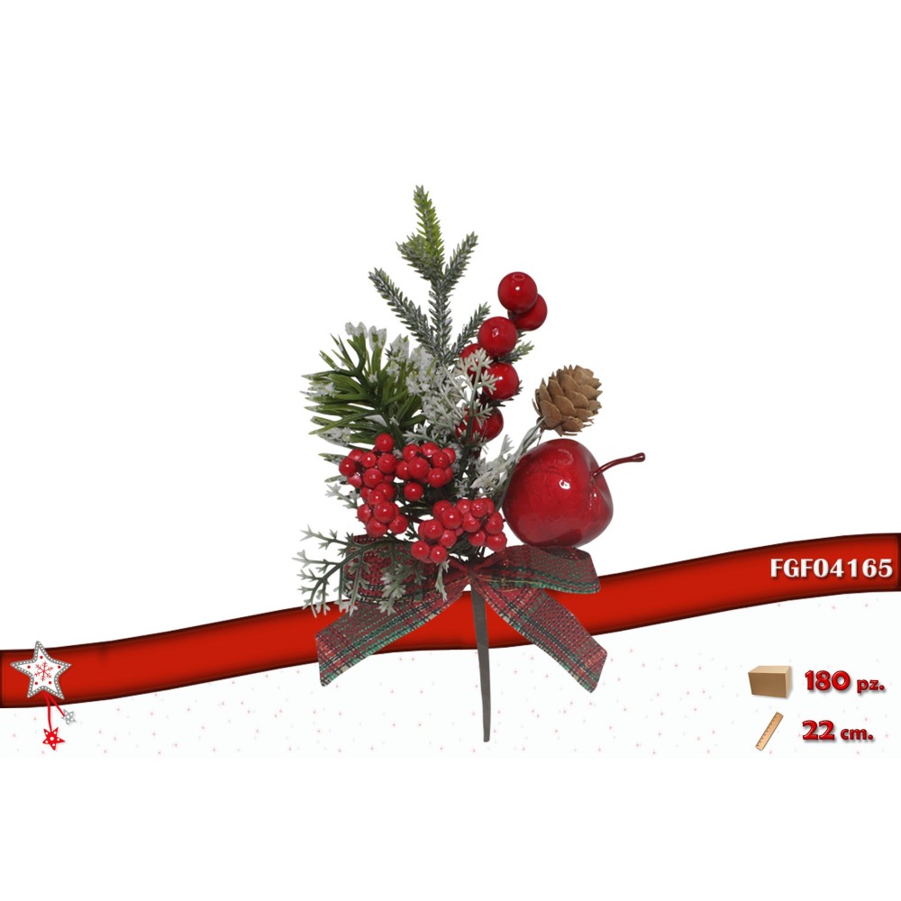 PICK BACCHE ROSSE E DECORAZIONI