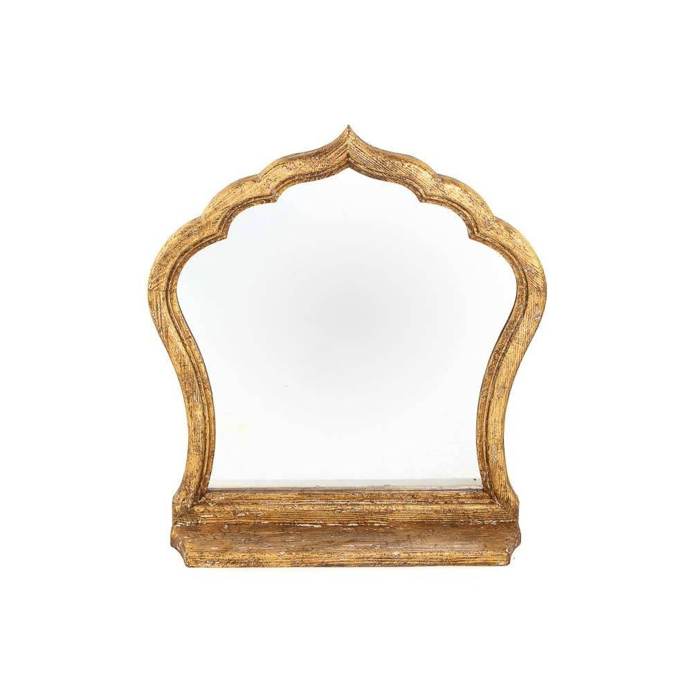 CORNICE CON SPECCHIO 67X15X71 CM LEGNO