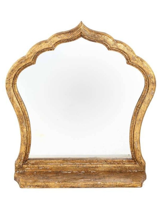 CORNICE CON SPECCHIO 67X15X71 CM LEGNO