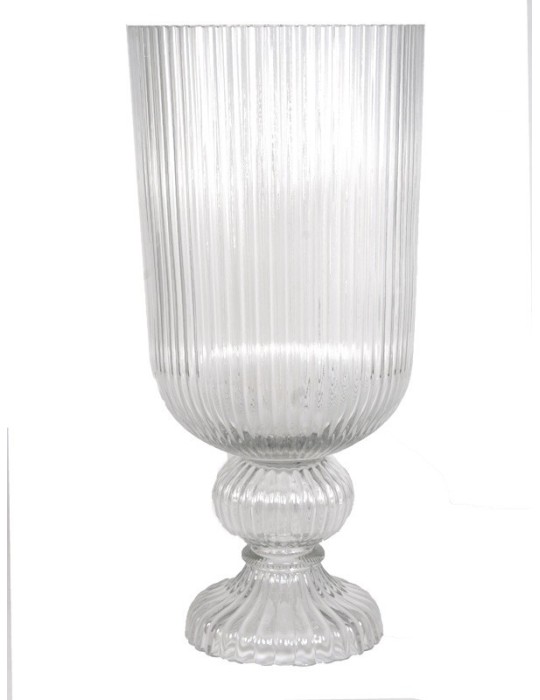 VASO TRASPARENTE D23X50 VETRO