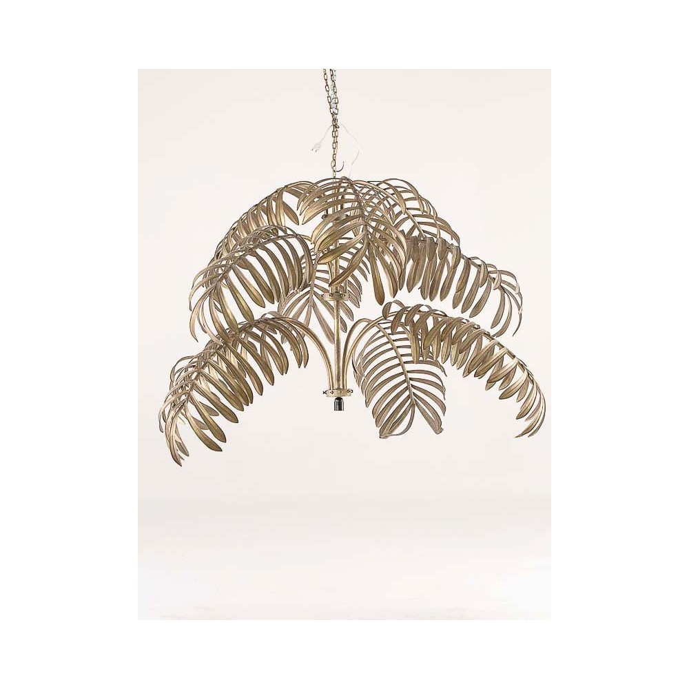 LAMPADARIO PALMA METALLO