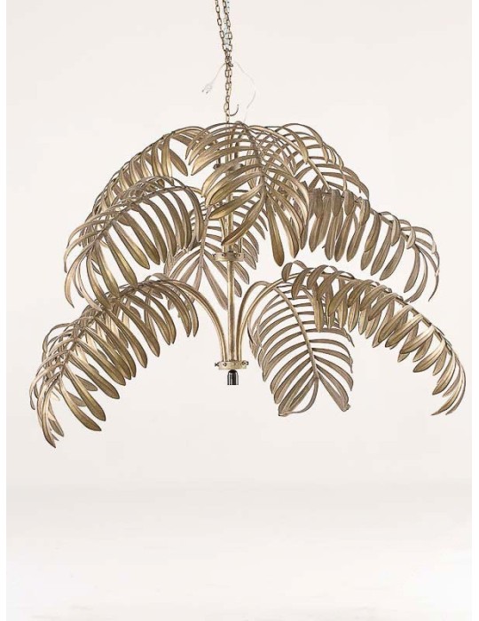 LAMPADARIO PALMA METALLO