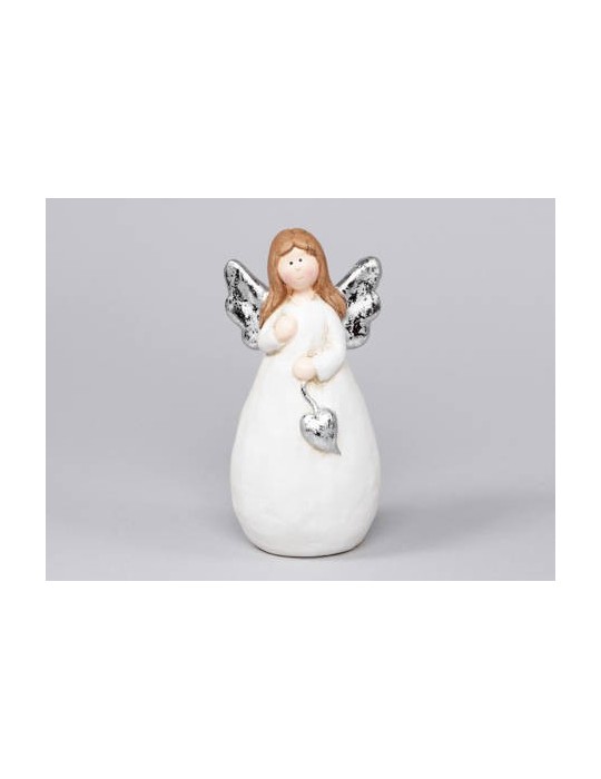 ANGELO IN TERRACOTTA WHITE 19CM