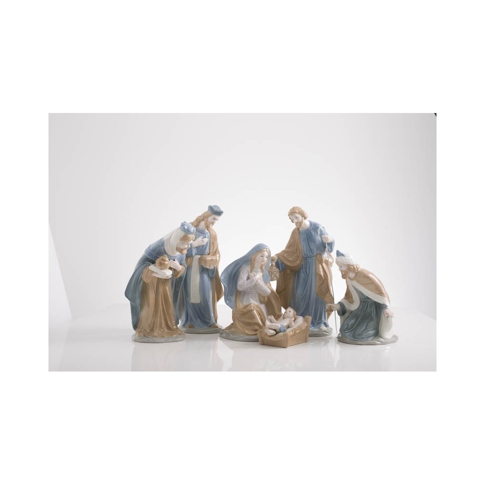 NATIVITÀ 6 SOGGETTI  PORCELLANA  CM27