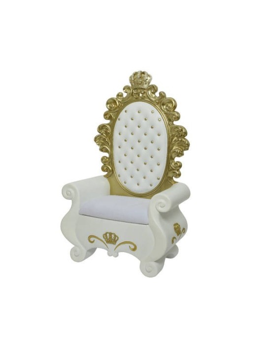 TRONO WHITE/GOLD 101X57X168CM