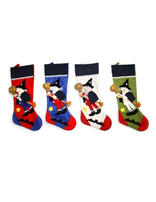 CALZA BEFANA 55CM 4COLORI