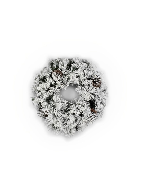 CORONA INNEVATA D60 CON PIGNE