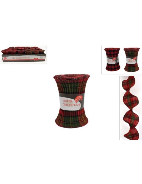 NASTRO TESSUTO SPIRALE SCOZZESE 12X180MT