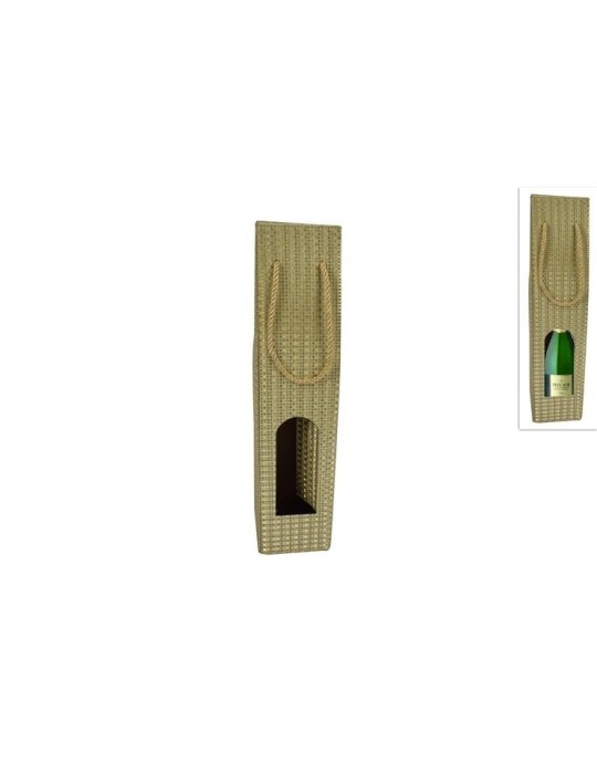 BOX PER BOTTIGLIA SATINATA ORO