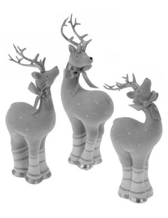 RENNA CERAMICA GRIGIO 29CM 3ASSORTITI