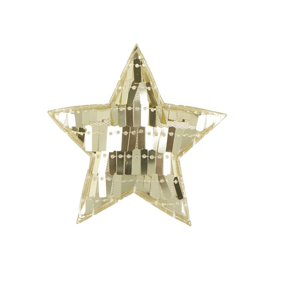 APPLICAZIONE  STELLA PAILLETTES GOLD D7.5