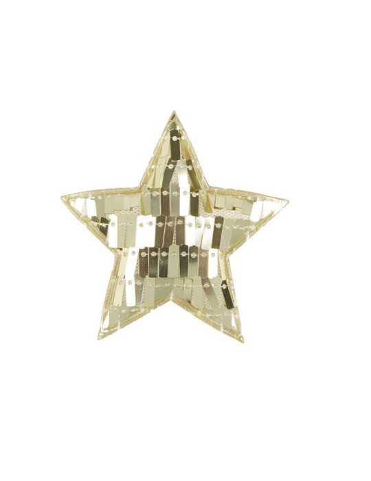 APPLICAZIONE  STELLA PAILLETTES GOLD D7.5