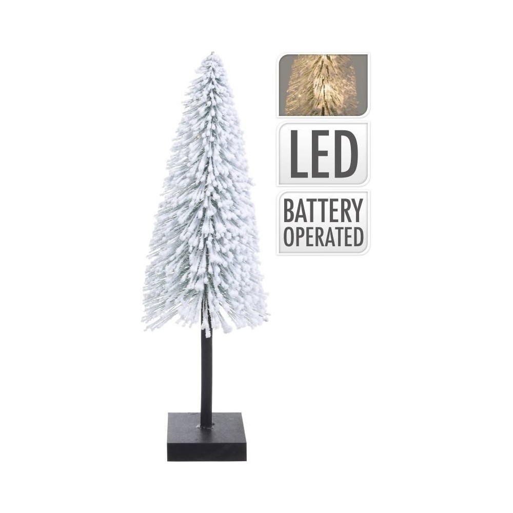 ALBERO INNEVATO CON LED 50CM