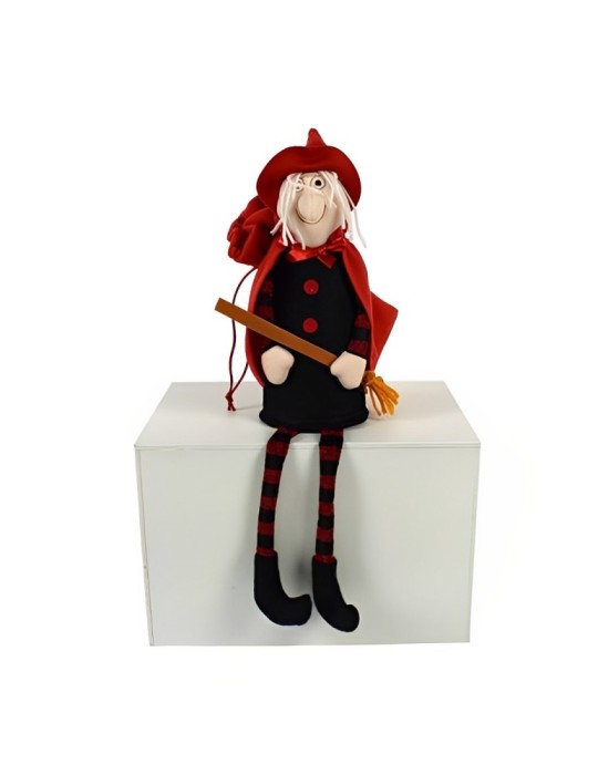 BEFANA PORTACIOCCOLATINI 25CM 4COLORI