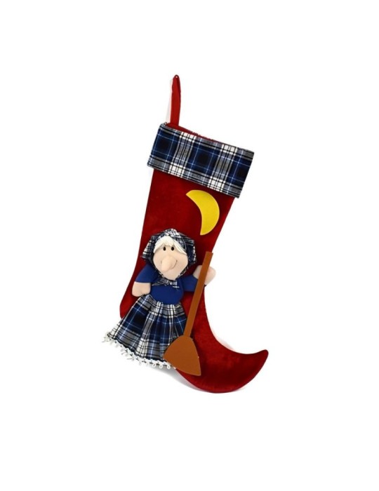 CALZA BEFANA 40CM 4ASSORTIMENTI