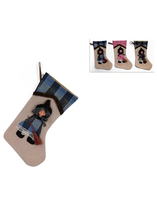 CALZA CON BEFANA 34CM