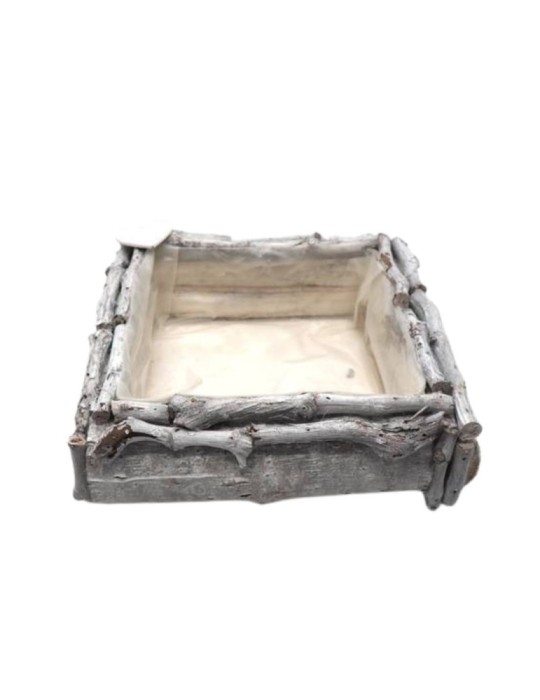 CENTROTAVOLA QUADRATO LEGNO H8X25X25CM