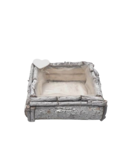 CENTROTAVOLA QUADRATO LEGNO H7X20X20CM