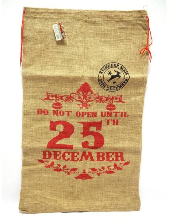 SACCO JUTA CON DISEGNO STAMPATO