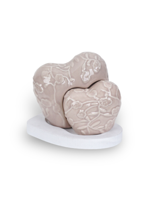 COPPIA CUORI SALE PEPE BIANCO
