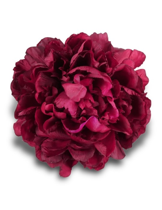 PEONY HEAD PICK BORDEAUX