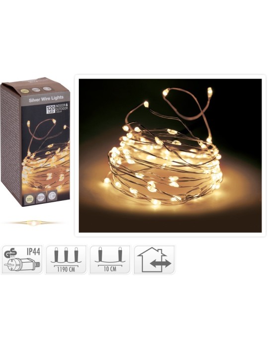 120 MICROLED BIANCO CALDO