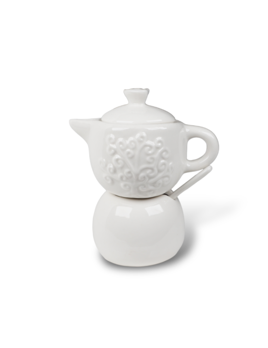 CAFFETTIERA PORCELLANA BIANCA