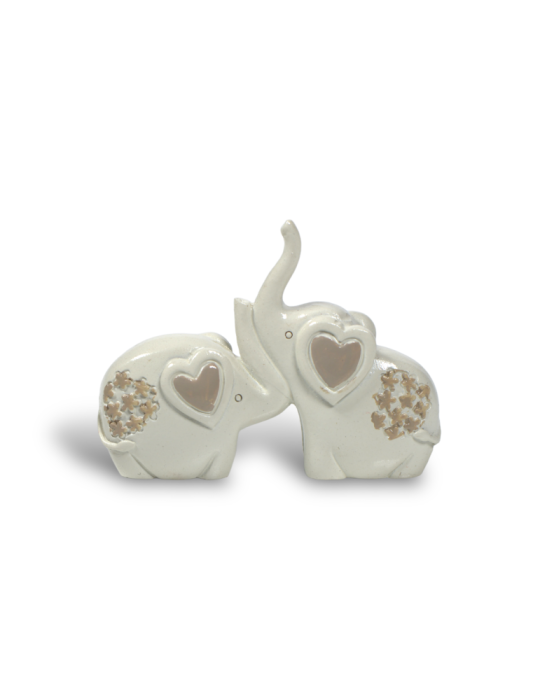 COPPIA DI ELEFANTI PANNA