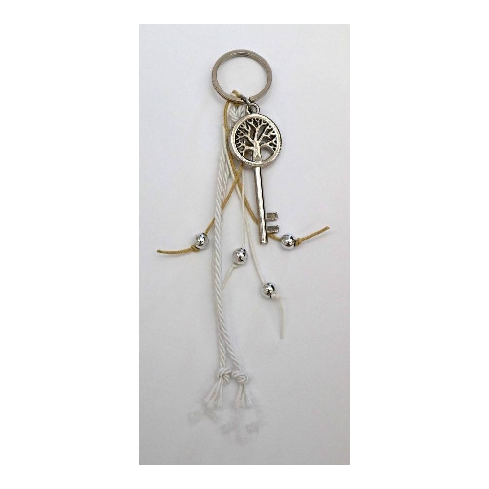 PORTA CHIAVI CON CORDINI E CHIAVE METALLO