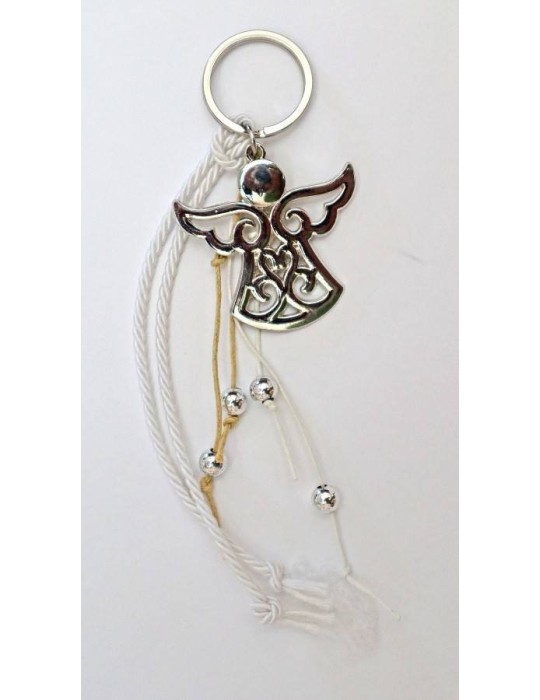 PORTA CHIAVI CON CORDINI E ANGELO METALLO